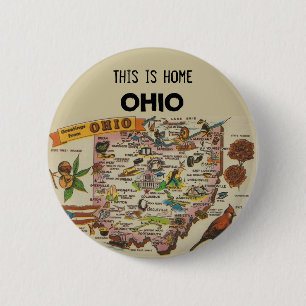 Ohio Home 2 Inch Round Button