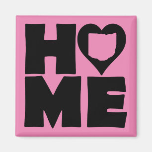 Ohio Home Heart State Fridge Magnet