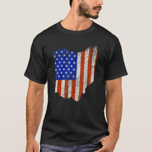 Ohio Home Usa Flag T-Shirt