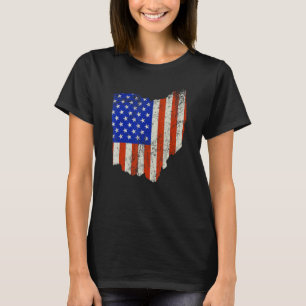 Ohio Home Usa Flag T-Shirt