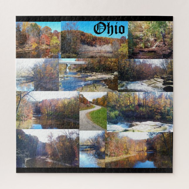OHIO LE Puzzle D'ÉTAT BUCKEYE (Vertical)