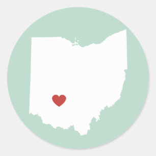 Ohio Love - Autocollant personnalisable