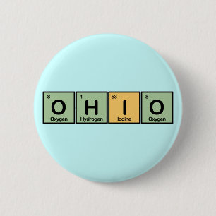 Ohio made of Elements 2 Inch Round Button