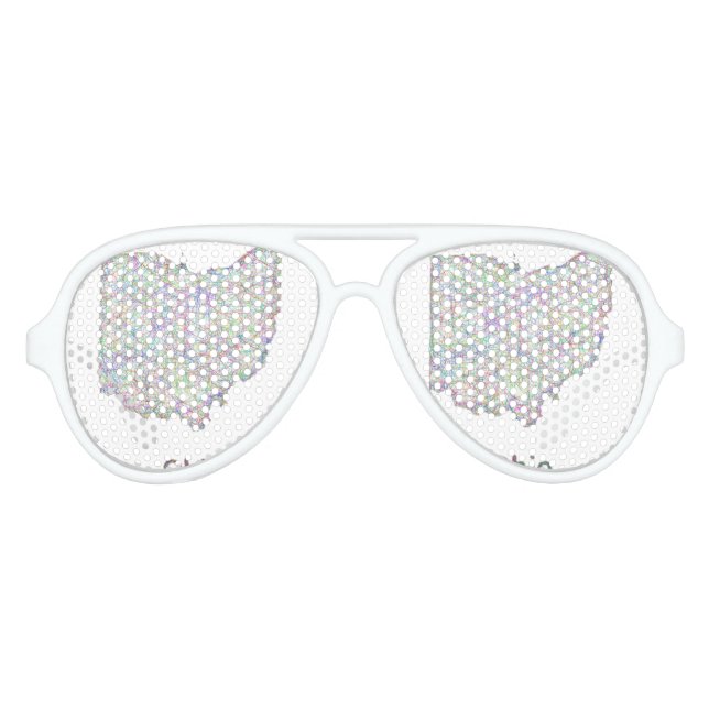 Ohio map aviator sunglasses (Front)