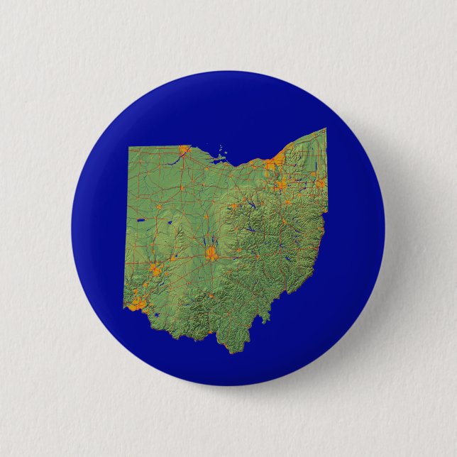 Ohio Map Button (Front)