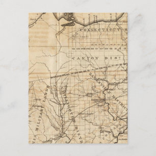 Ohio Map Postcard