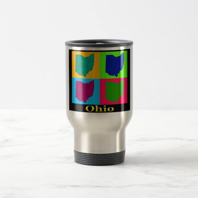 Ohio Map Travel Mug (Center)
