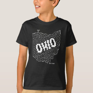 Ohio Maze Puzzle White T-Shirt