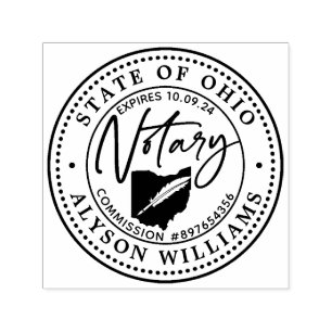 Ohio Modern Notary Public   Self-inking Stamp