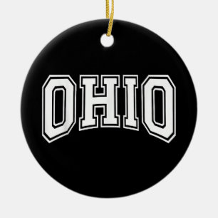 Ohio OH USA  Ceramic Ornament