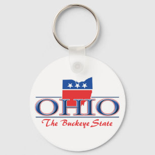 Ohio Patriotic Keychain