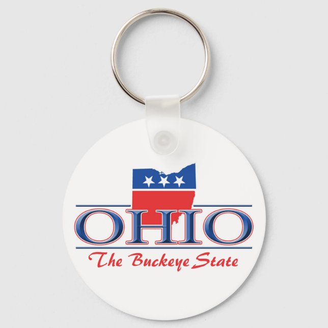 Ohio Patriotic Keychain (Front)