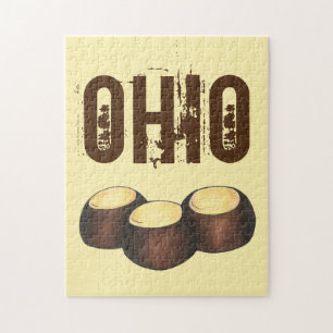 Ohio Peanut Butter Buckeye Buck Eye Classic Candy Jigsaw Puzzle