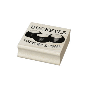 Ohio Peanut Butter Buckeye Candy Homemade Made By Rubber Stamp