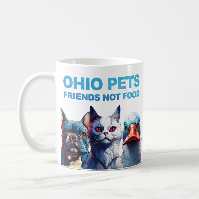 OHIO PETS, Friends not Food (THE ORIGINAL) Coffee Mug (Left)