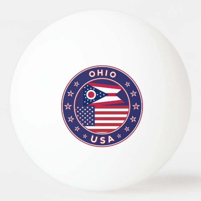 Ohio Ping Pong Ball (Front)