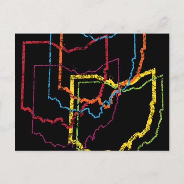 ohio pride blur postcard (Front)