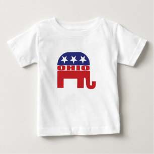Ohio Republican Elephant Baby T-Shirt
