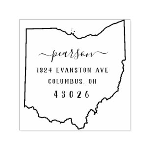 Ohio Return Address Stamp Self-Inking