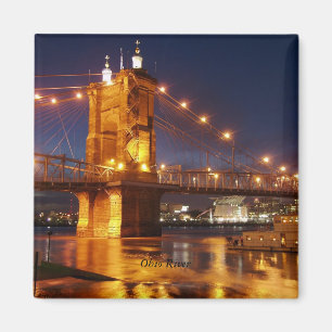 Ohio River Suspension Bridge Magnet