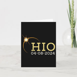 Ohio Solar Eclipse 2024 Totality April 8 Women Men Card