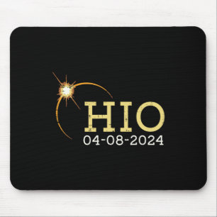 Ohio Solar Eclipse 2024 Totality April 8 Women Men Mouse Pad