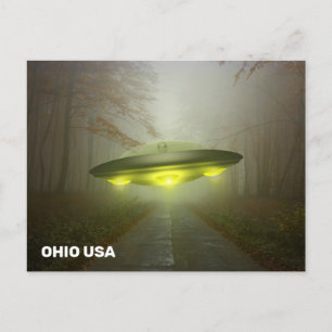 OHIO SPACESHIP UFO ART Postcards