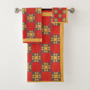 Ohio Star quilt Towel Set