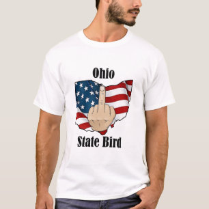 Ohio state bird t-shirt middle finger