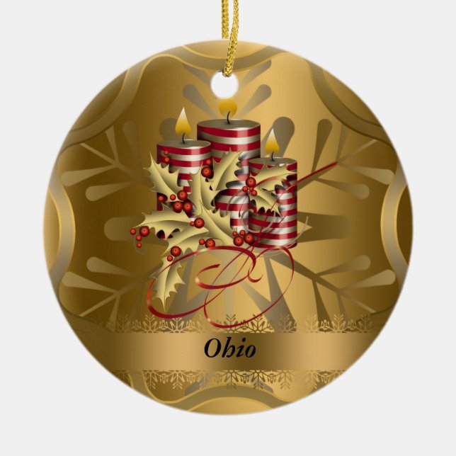 Ohio State Christmas Ornament (Front)