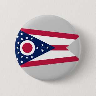 Ohio State Flag 2 Inch Round Button