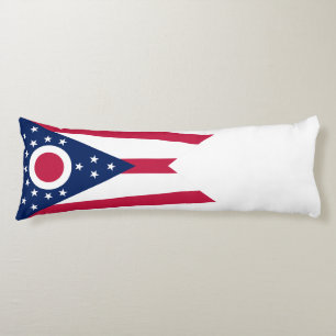 Ohio State Flag Body Pillow
