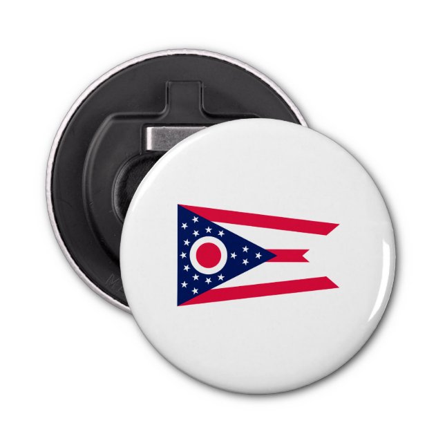 Ohio State Flag Design Bottle Opener (Front)