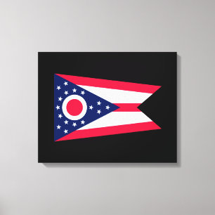 Ohio State Flag Design Canvas Print