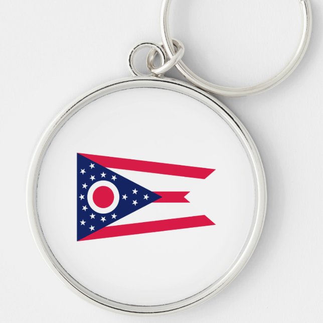 Ohio State Flag Design Keychain (Front)