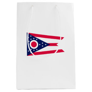 Ohio State Flag Design Medium Gift Bag