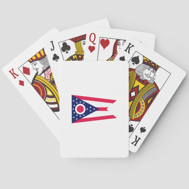 Ohio State Flag Design Playing Cards (Back)