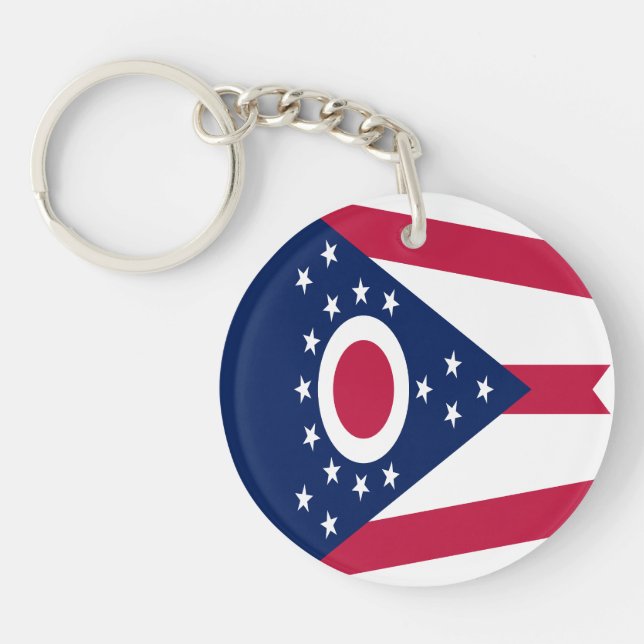 Ohio State Flag Keychain (Front)