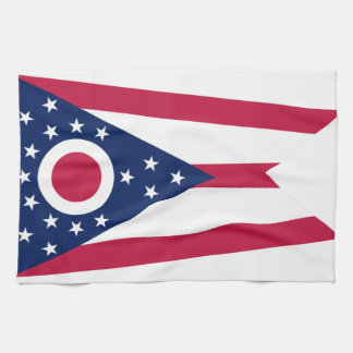 Ohio State Flag Kitchen Towel