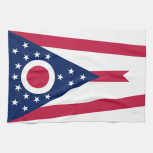 Ohio State Flag Kitchen Towel