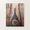 Ohio State Flag on Old Wood Grain