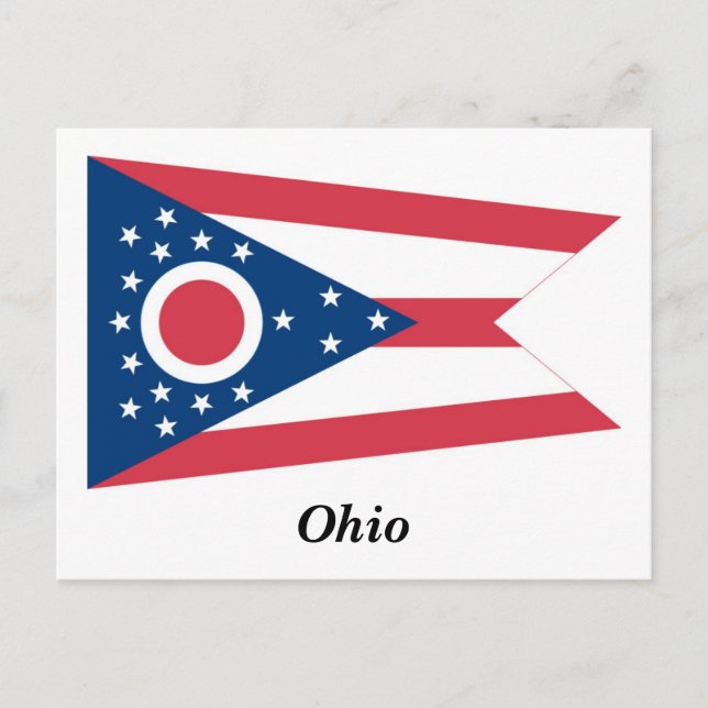 Ohio State Flag Postcard (Front)