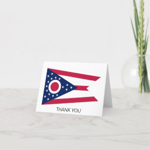 Ohio State Flag Thank You Card