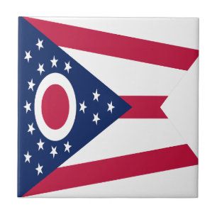 Ohio State Flag Tile
