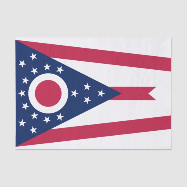 Ohio State Flag Tissue Paper (Front)