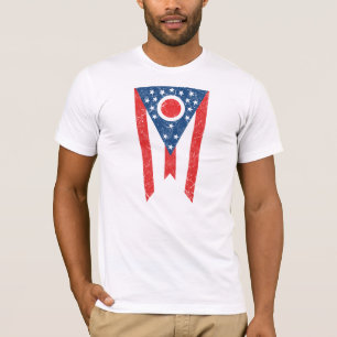Ohio State Flag Vintage Grunge Columbus Love T-Shirt