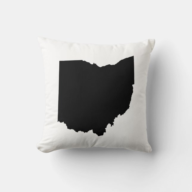 Ohio State Outline Throw Pillow (Front)