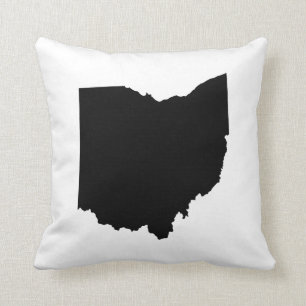 Ohio State Outline Throw Pillow