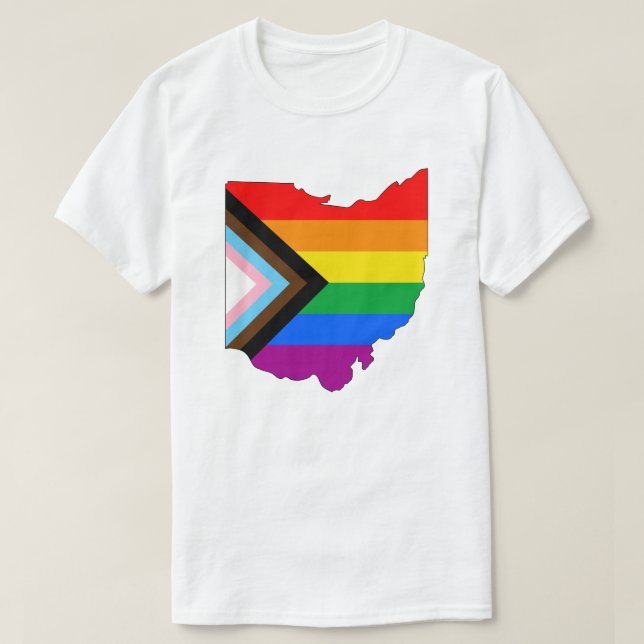 Ohio State Pride LGBTQ Progress Pride T-Shirt (Design Front)