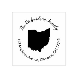 Ohio state return address rubber stamp